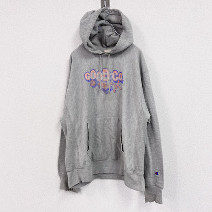 Champion　チャンピオン　リバースウィーブ　スウェットパーカー/フーディー　霜降りグレー　灰色　Lサイズ