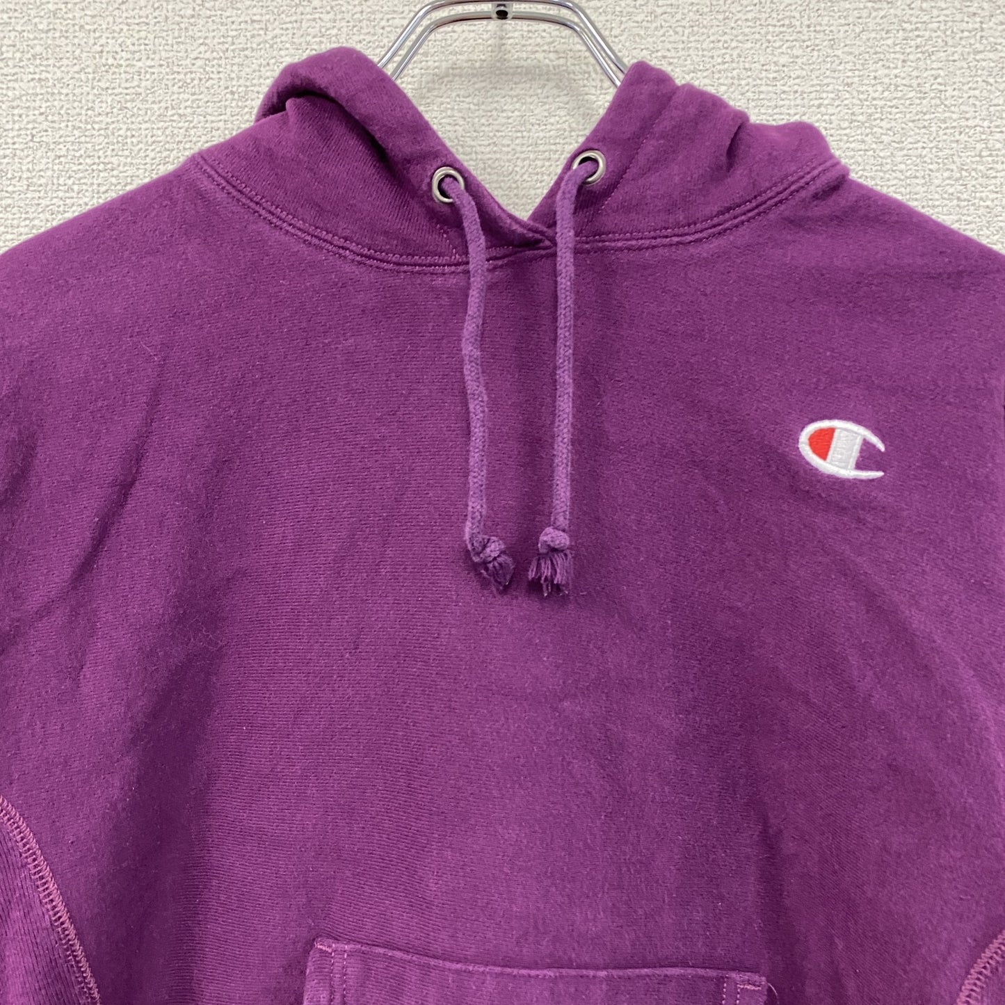 00s　champion　チャンピオン　スウェットパーカー/フーディー　リバースウィーブ　紫　パープル　Mサイズ