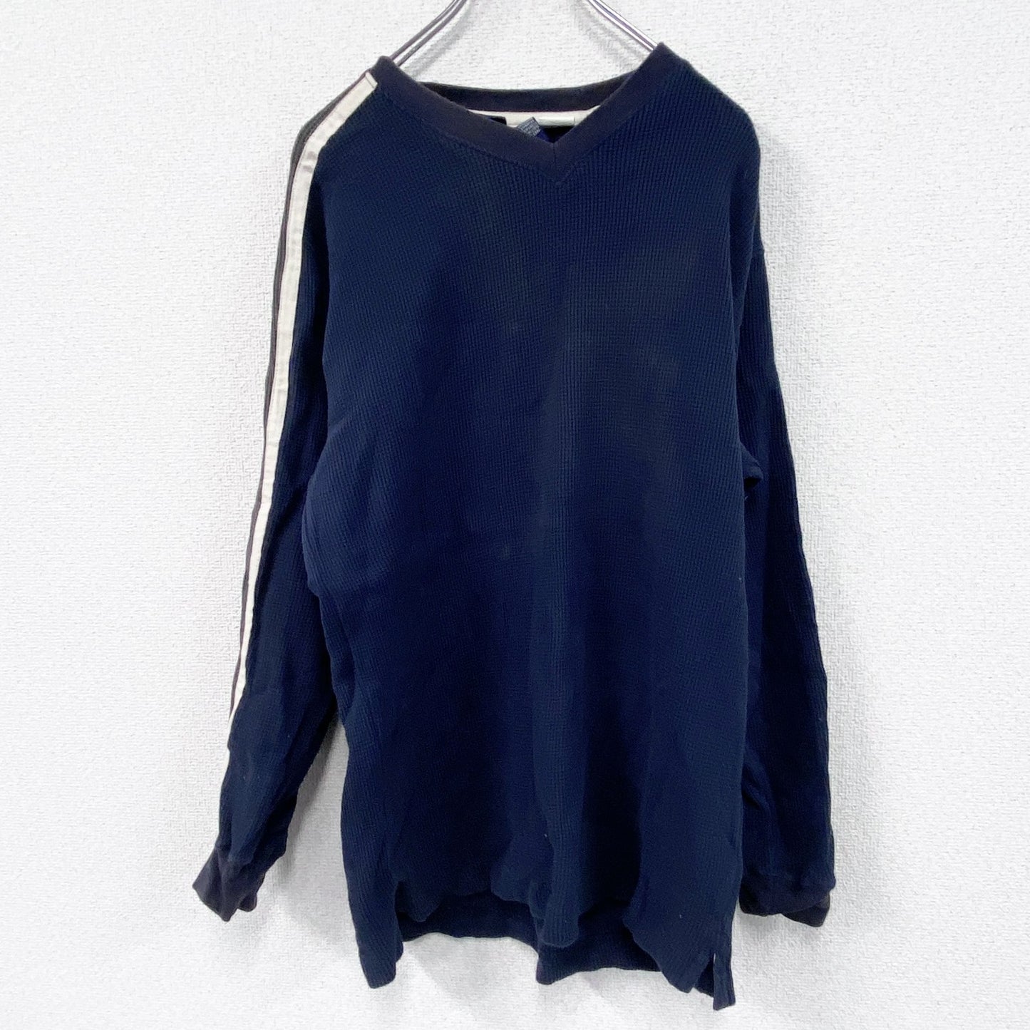 00s　GAP　ギャップ　長袖Tシャツ/サーマルロンT　ワッフル　ヴィンテージ　紺　ネイビー　Sサイズ