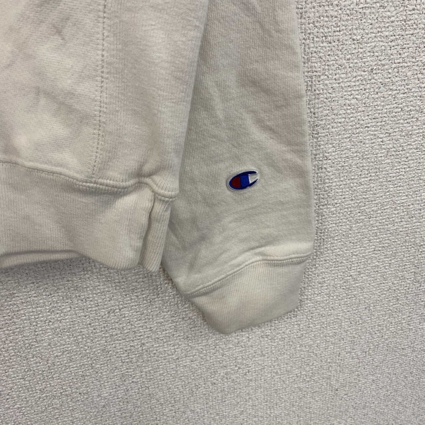 Champion　チャンピオン　リバースウィーブ　スウェット/トレーナー　刺繍ロゴ　デカロゴ　現行　白　ホワイト　XLサイズ