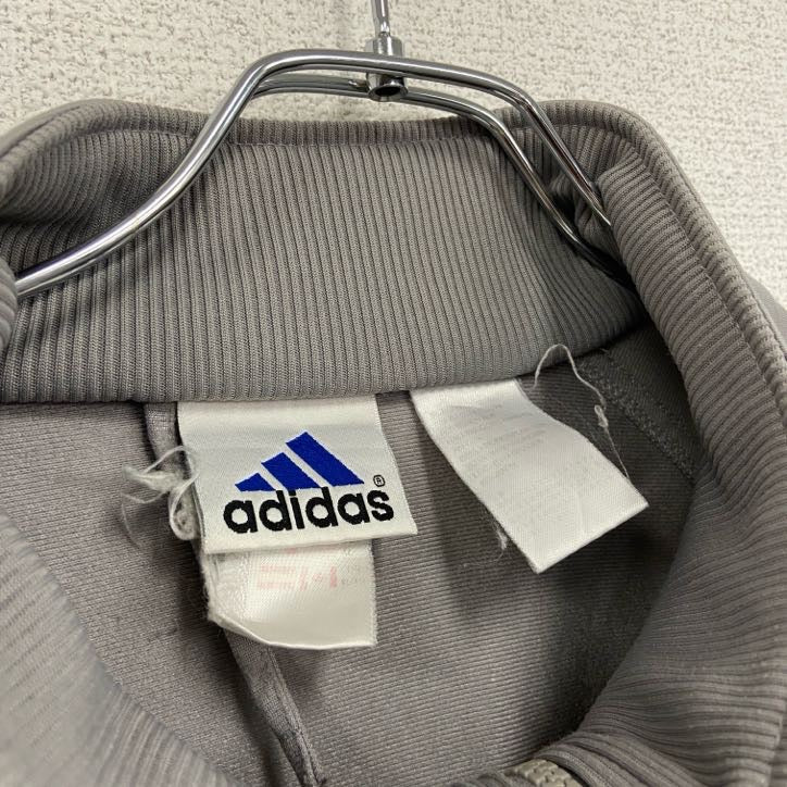 90s　adidas　アディダス　トラックジャケット/ジャージ　ヴィンテージ　灰色　グレー　XLサイズ