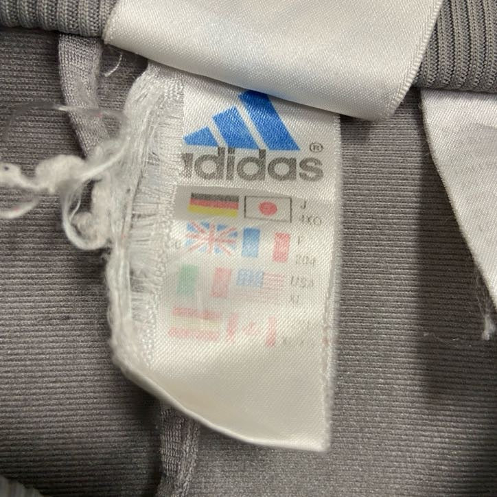 90s　adidas　アディダス　トラックジャケット/ジャージ　ヴィンテージ　灰色　グレー　XLサイズ