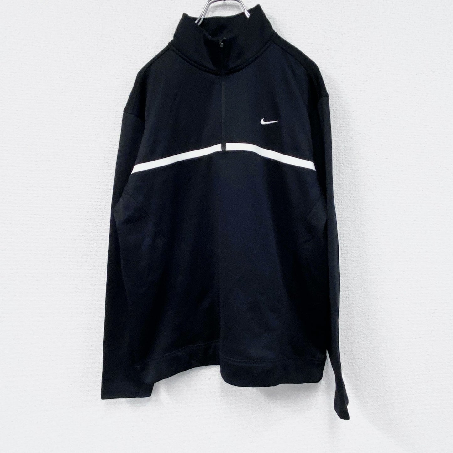 NIKE　ナイキ　トラックジャケット/ハーフジップジャージ　黒　ブラック　Lサイズ