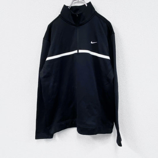 NIKE　ナイキ　トラックジャケット/ハーフジップジャージ　黒　ブラック　Lサイズ