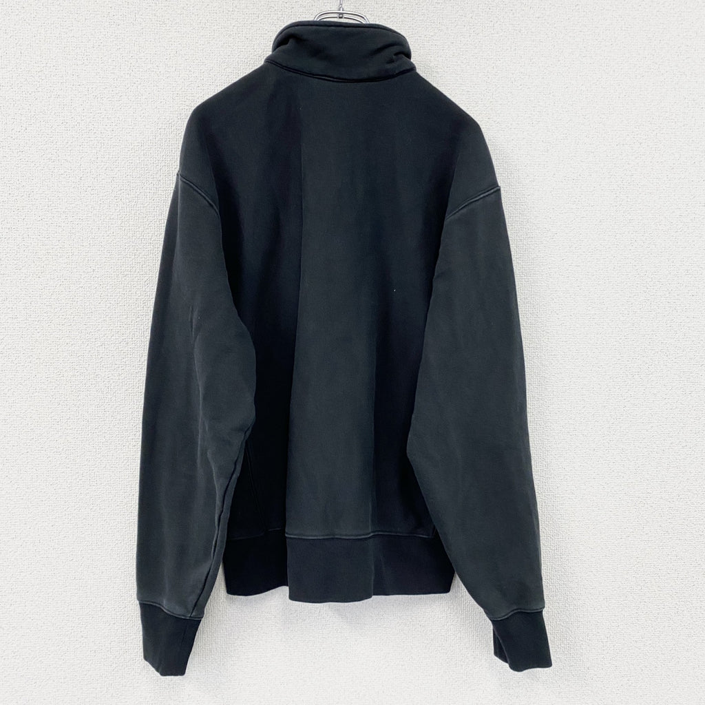 Champion　チャンピオン　リバースウィーブ　ハーフジップスウェット/トレーナー　ワンポイント　黒　ブラック　Mサイズ
