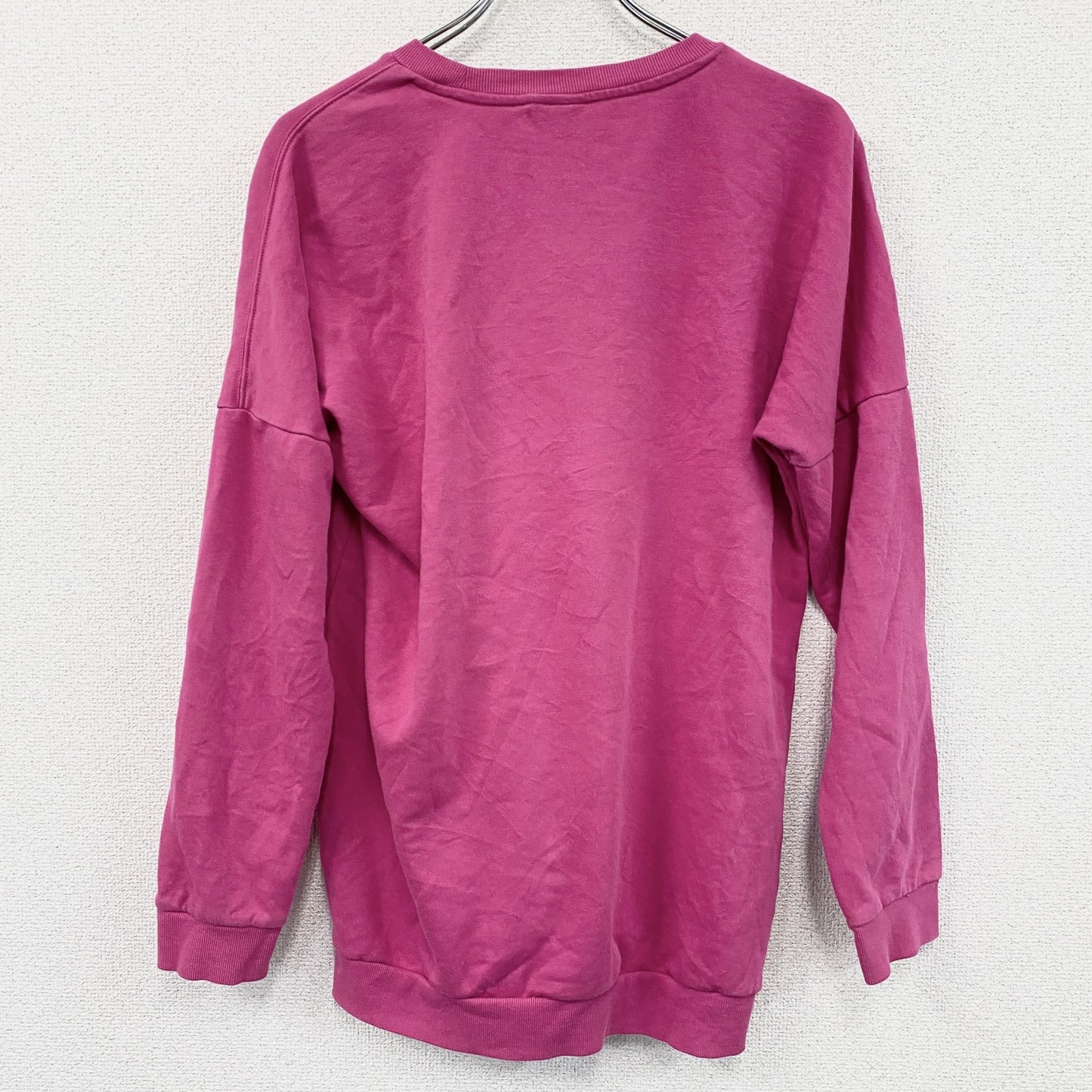 adidas　アディダス　長袖Tシャツ/ロンT　デカロゴ　パフォーマンスロゴ　ピンク　Sサイズ
