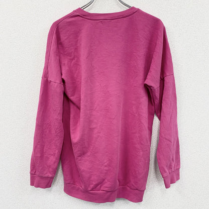 adidas　アディダス　長袖Tシャツ/ロンT　デカロゴ　パフォーマンスロゴ　ピンク　Sサイズ