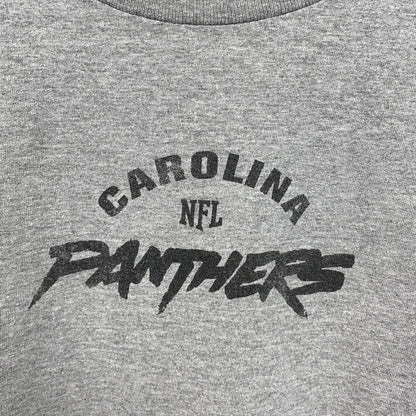NFL　長袖プリントTシャツ　カロライナパンサーズ　灰色　グレー　Lサイズ
