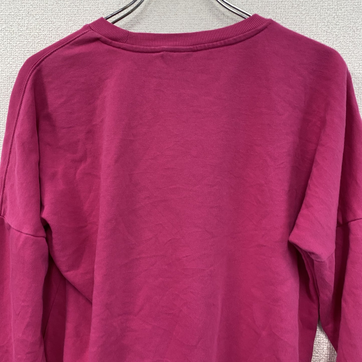 adidas　アディダス　長袖Tシャツ/ロンT　デカロゴ　パフォーマンスロゴ　ピンク　Sサイズ