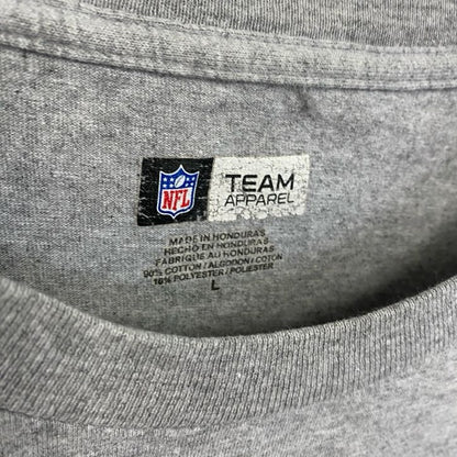 NFL　長袖プリントTシャツ　カロライナパンサーズ　灰色　グレー　Lサイズ