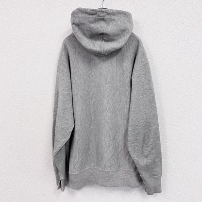 Champion　チャンピオン　リバースウィーブ　スウェットパーカー/フーディー　刺繍ロゴ　霜降りグレー　Lサイズ