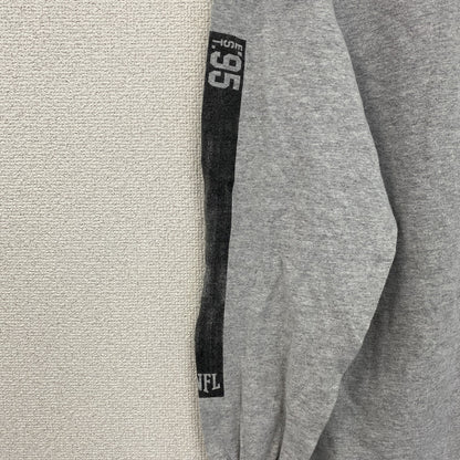 NFL　長袖プリントTシャツ　カロライナパンサーズ　灰色　グレー　Lサイズ