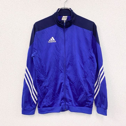 adidas　アディダス　トラックジャケット/ジャージ　刺繍ロゴ　青　ブルー　Lサイズ