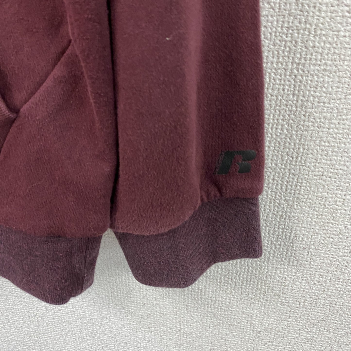 RUSSELL PREMIUM FLEECE　ラッセル　スウェットパーカー/フーディー　赤　ワインレッド　Lサイズ