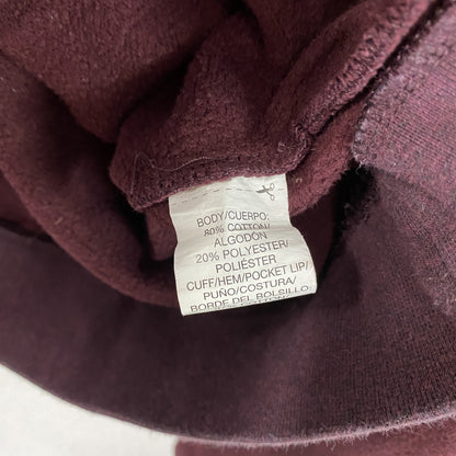 RUSSELL PREMIUM FLEECE　ラッセル　スウェットパーカー/フーディー　赤　ワインレッド　Lサイズ