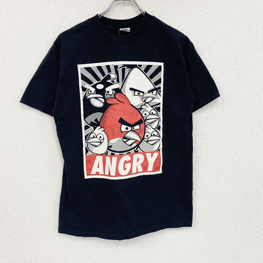ANGRY BIRDS　アングリーバード　半袖ゲームTシャツ　キャラクターT　黒　ブラック　Mサイズ