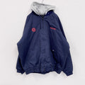 90s～　PNIME　UNION WEAR　フルジップダックパーカー　ヴィンテージ　紺　ネイビー　XXXLサイズ