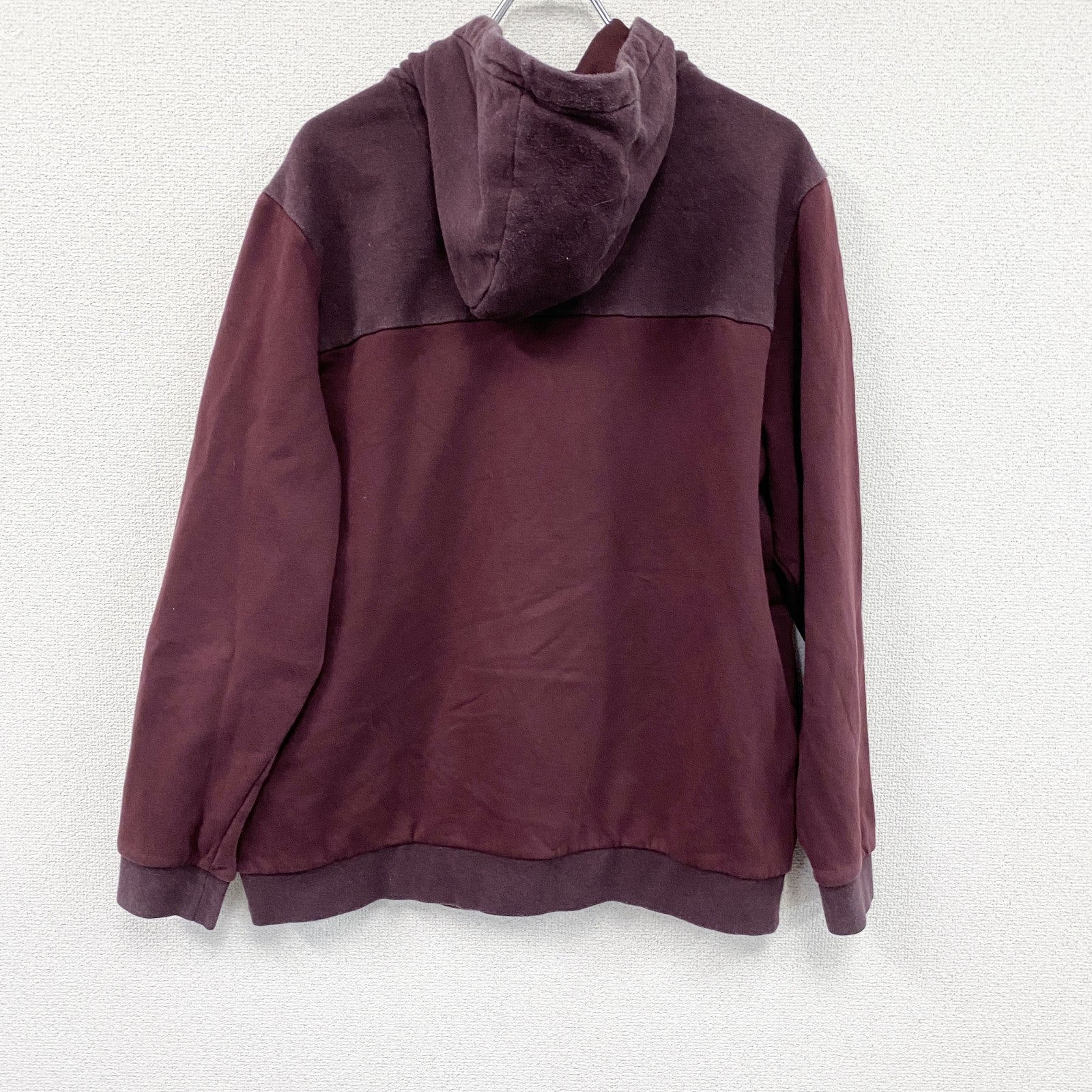 RUSSELL PREMIUM FLEECE　ラッセル　スウェットパーカー/フーディー　赤　ワインレッド　Lサイズ