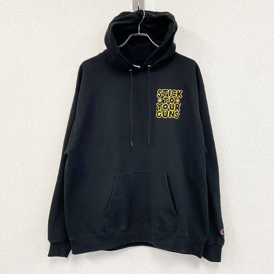 champion　チャンピオン　スウェットパーカー/フーディー　黒　ブラック　XLサイズ