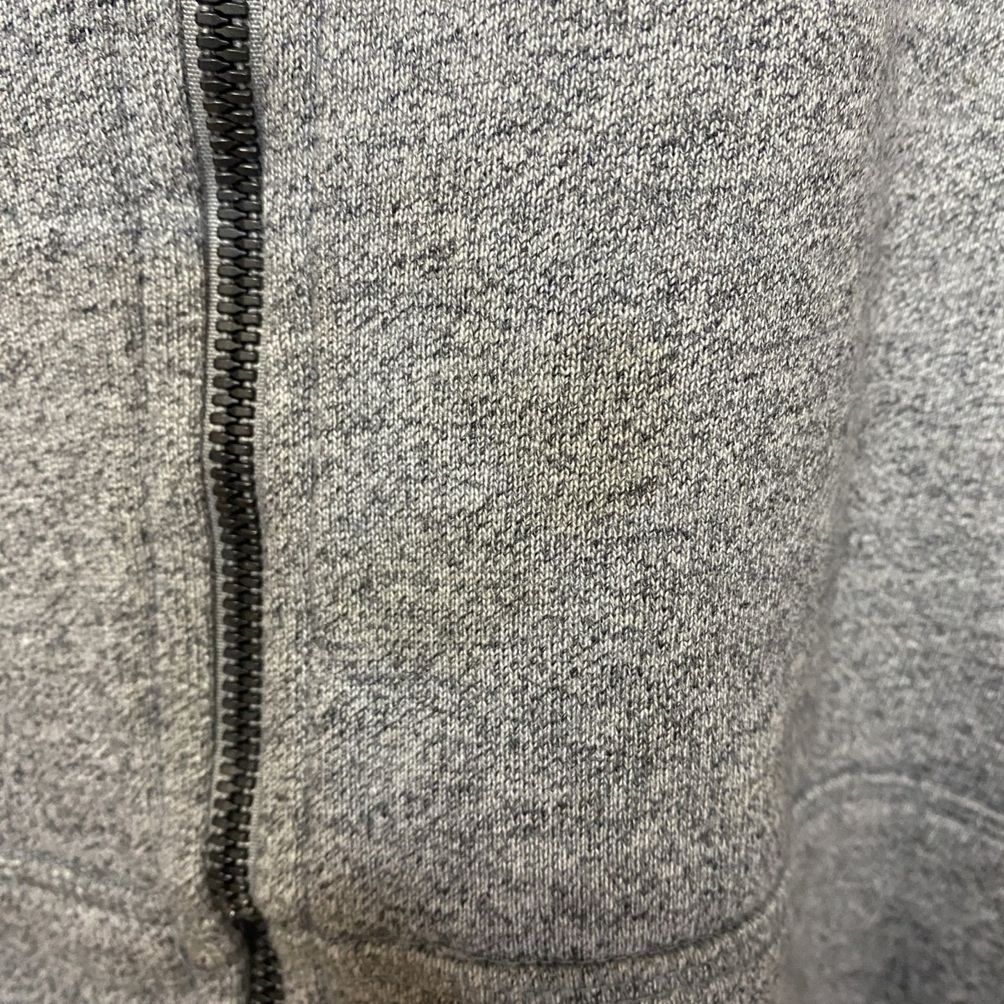 古着 used　AIR JORDAN　長袖ワンポイントロゴフルジップパーカー　スウェットフーディ　グレー　3XLサイズ