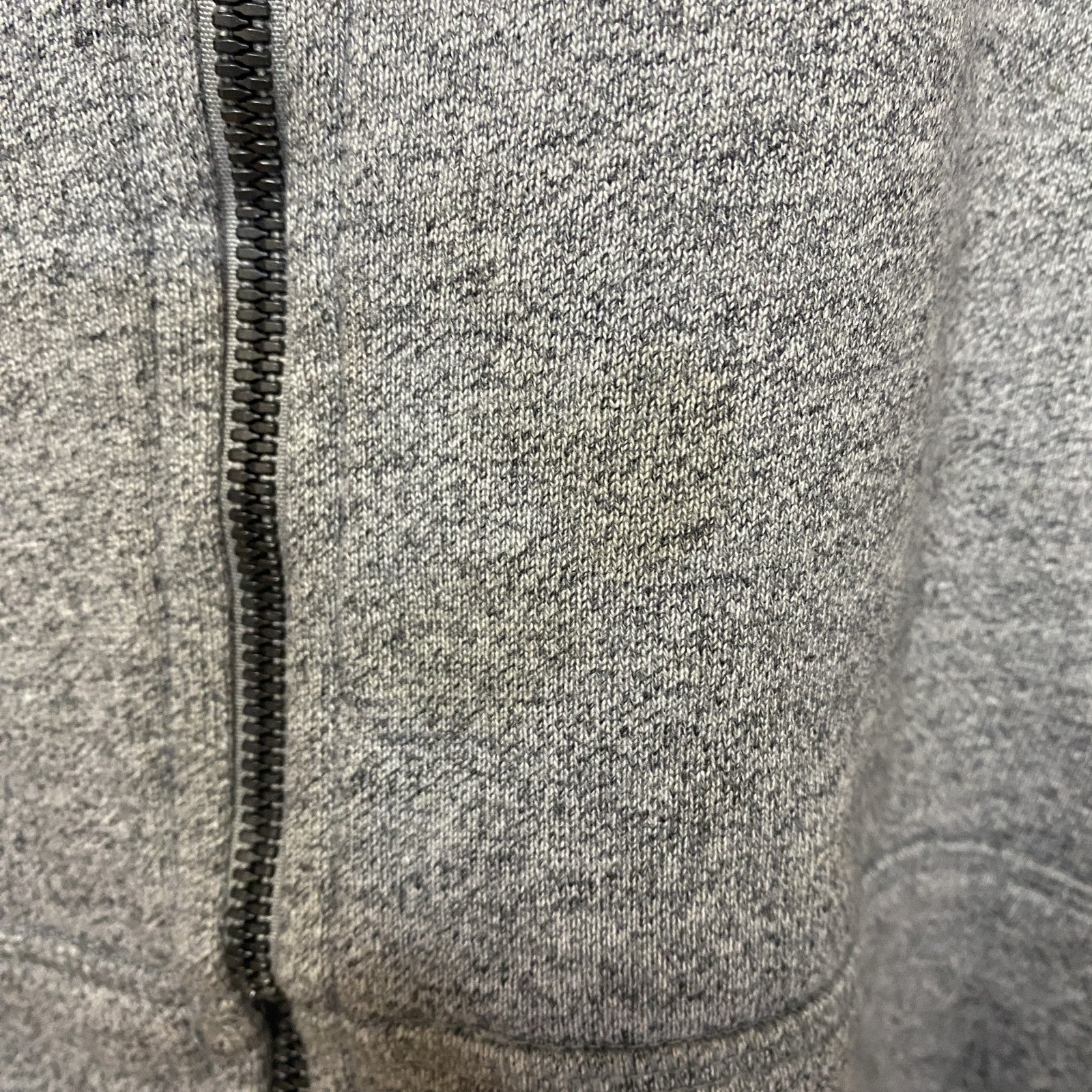 古着 used　AIR JORDAN　長袖ワンポイントロゴフルジップパーカー　スウェットフーディ　グレー　3XLサイズ