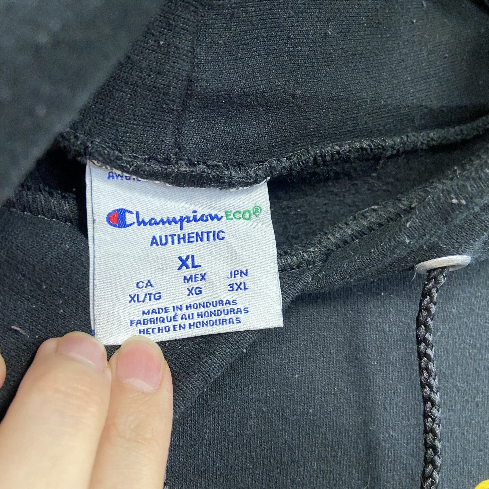 champion　チャンピオン　スウェットパーカー/フーディー　黒　ブラック　XLサイズ
