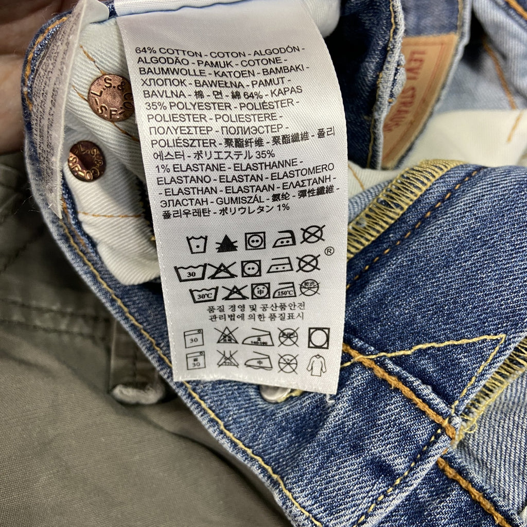 Levi's　リーバイス　502　デニムパンツ/ジーンズ　ジップフライ　縦落ち　インディゴ　W32サイズ