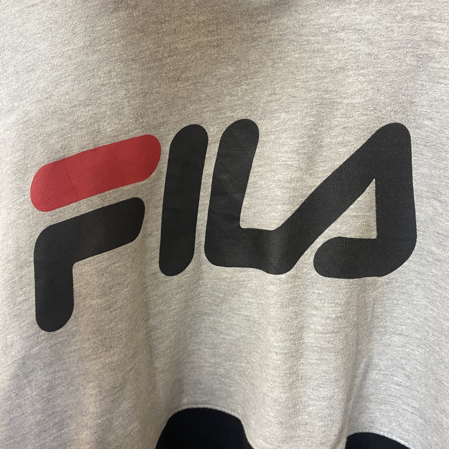 FILA　フィラ　スウェットパーカー/フーディー　デカロゴ　スポーツミックス　ビッグシルエット　グレー　ブラック　1XＬサイズ