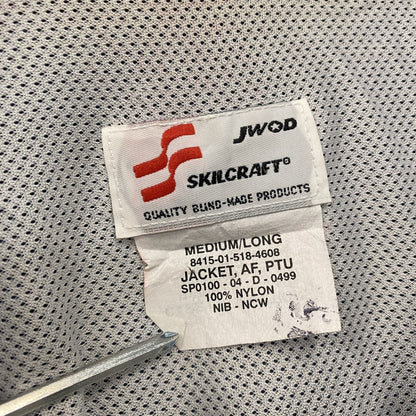 U.S.AIR FORCE　PTU　トレーニングジャケット　ナイロンジャケット　米軍　青　ブルー　Mサイズ