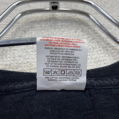 FRUIT OF THE LOOM　フルーツオブザルーム　半袖アニマルTシャツ　ミーヤーキャット　黒　ブラック　14-15サイズ
