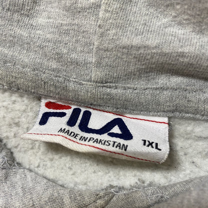FILA　フィラ　スウェットパーカー/フーディー　デカロゴ　スポーツミックス　ビッグシルエット　グレー　ブラック　1XＬサイズ