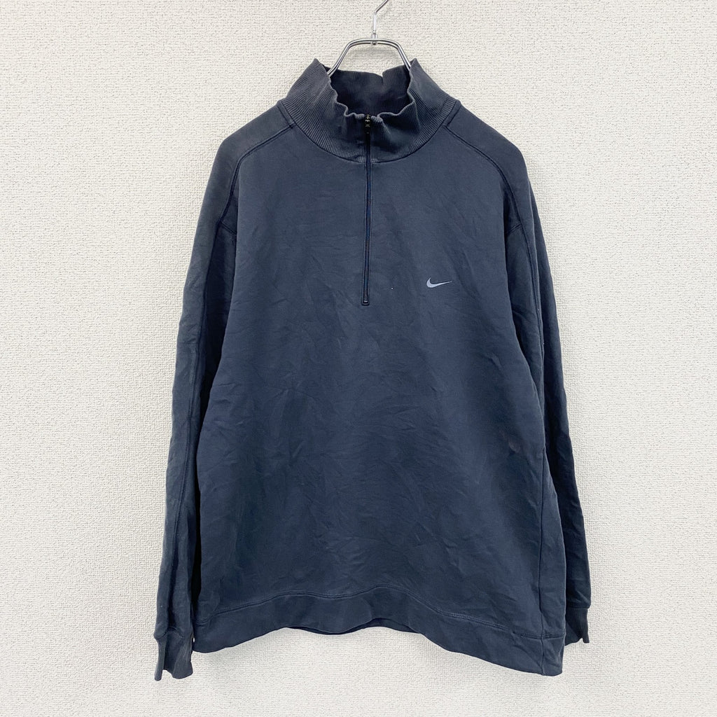 NIKE　ナイキ　ハーフジッププルオーバージャケット　紺　ネイビー　XLサイズ