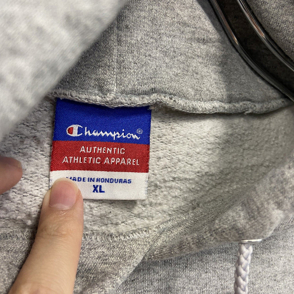 champion　チャンピオン　スウェットパーカー/フーディー　グレー　灰色　XLサイズ