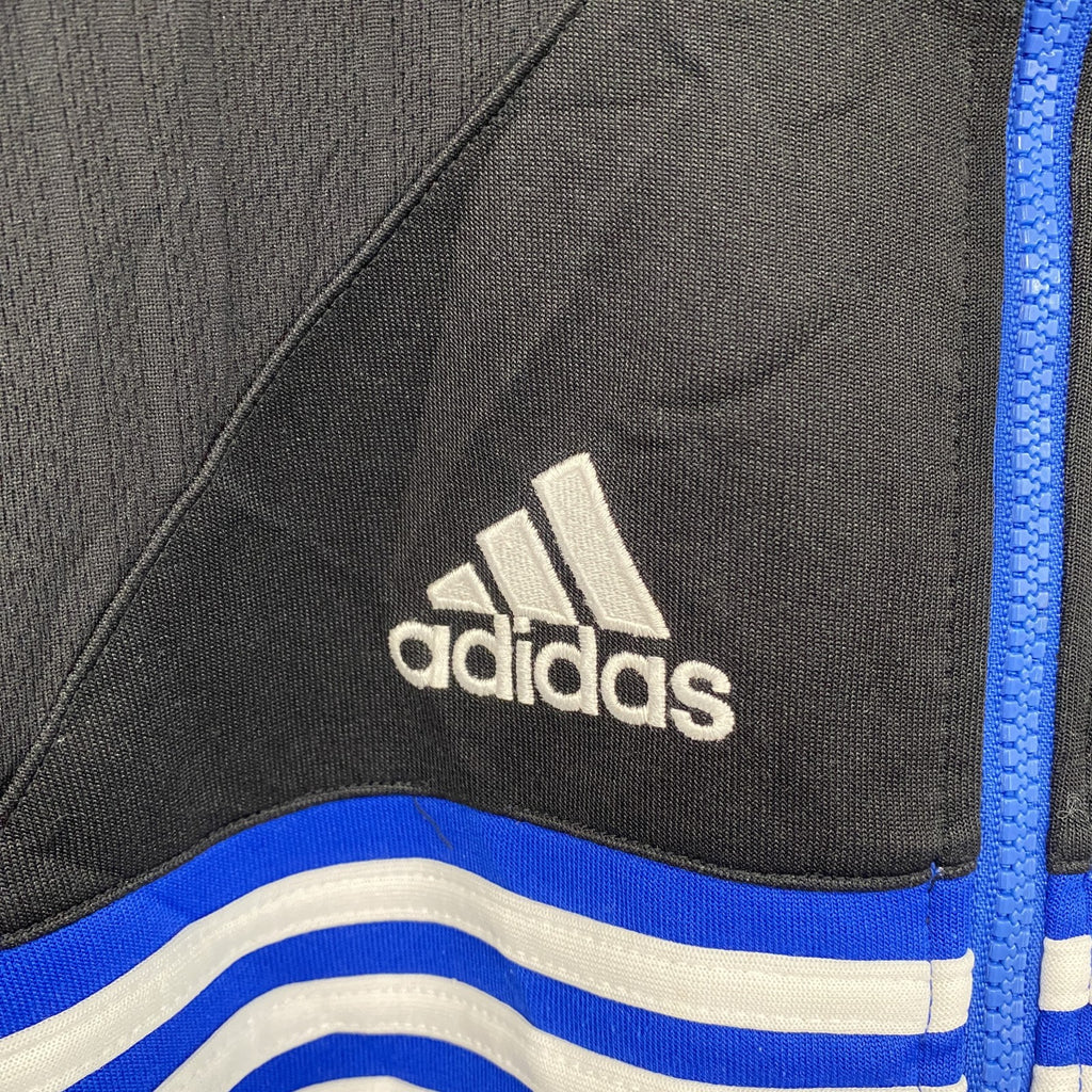 90s　adidas　アディダス　トラックジャケット/ジャージ　ヴィンテージ　刺繍ロゴ　青　ブルー　XLサイズ