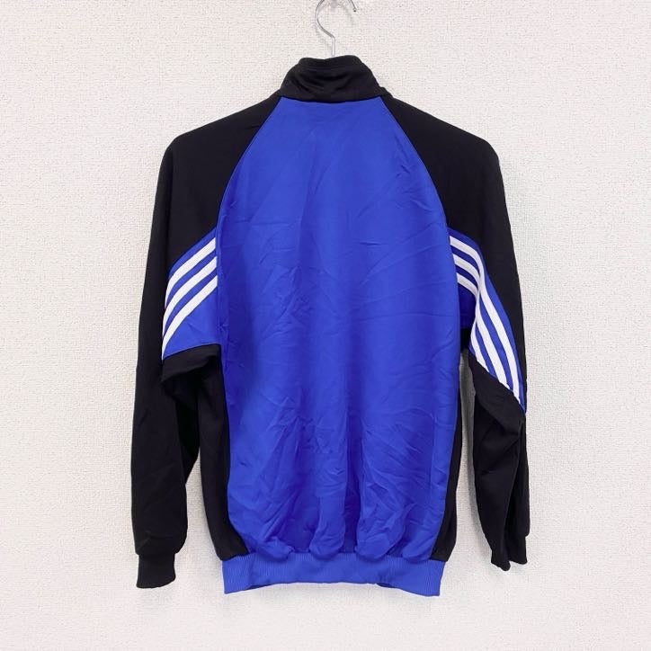90s　adidas　アディダス　トラックジャケット/ジャージ　ヴィンテージ　刺繍ロゴ　青　ブルー　XLサイズ