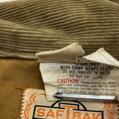 70s　SAF TBAK　サフトバック　ハンティングジャケット　コーデュロイカラー　ヴィンテージ　ベージュ