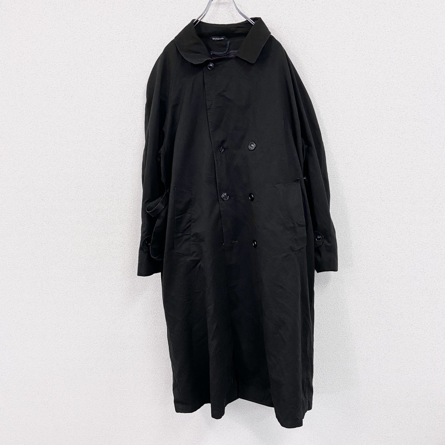 LONDON FOG　ロンドンフォグ　ダブルトレンチコート　黒　ブラック　42Rサイズ