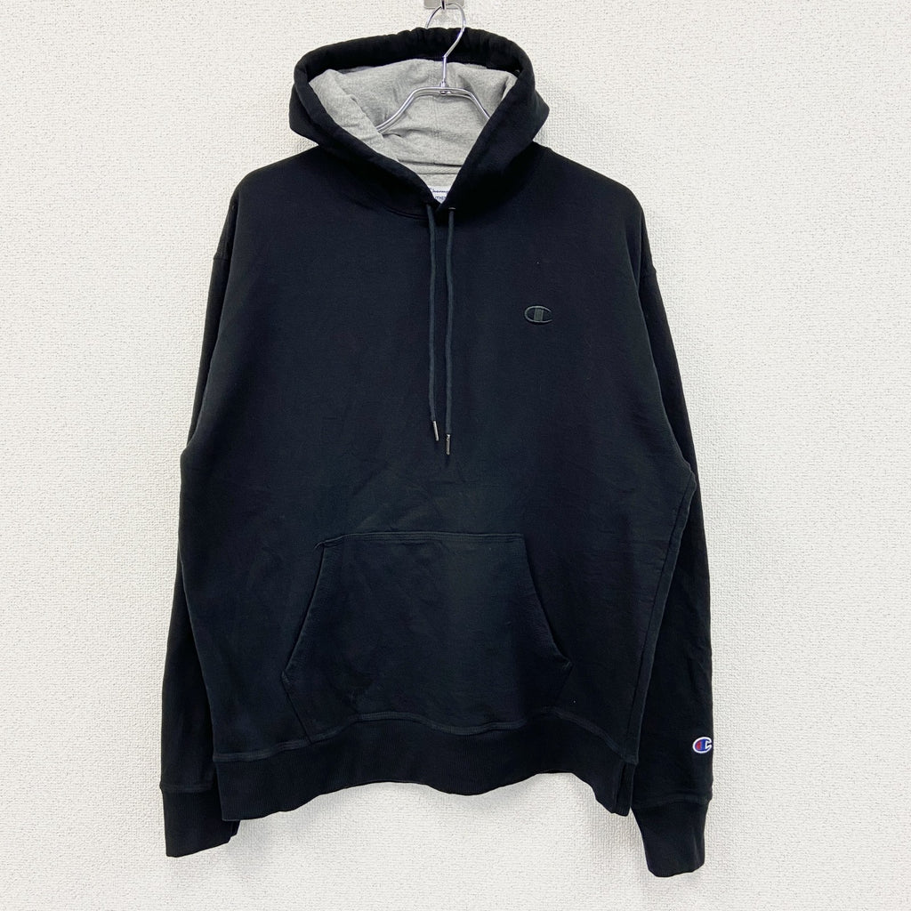 champion　チャンピオン　スウェットパーカー/フーディー　黒　ブラック　Lサイズ