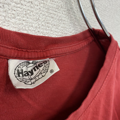 Haynes　半袖プリントTシャツ　ミニクーパー　赤　レッド　Mサイズ