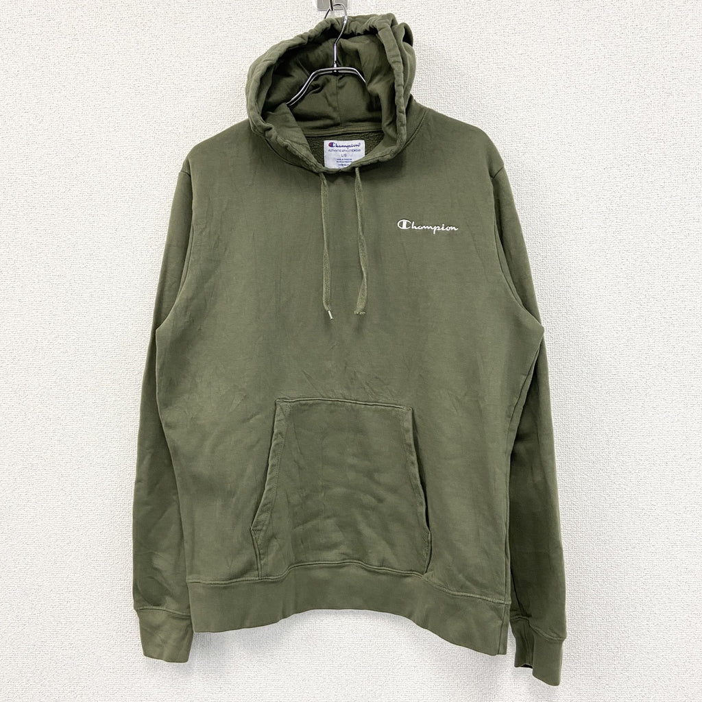 champion　チャンピオン　スウェットパーカー/フーディー　カーキ　Lサイズ