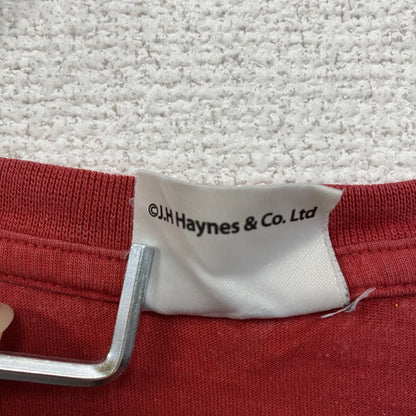 Haynes　半袖プリントTシャツ　ミニクーパー　赤　レッド　Mサイズ