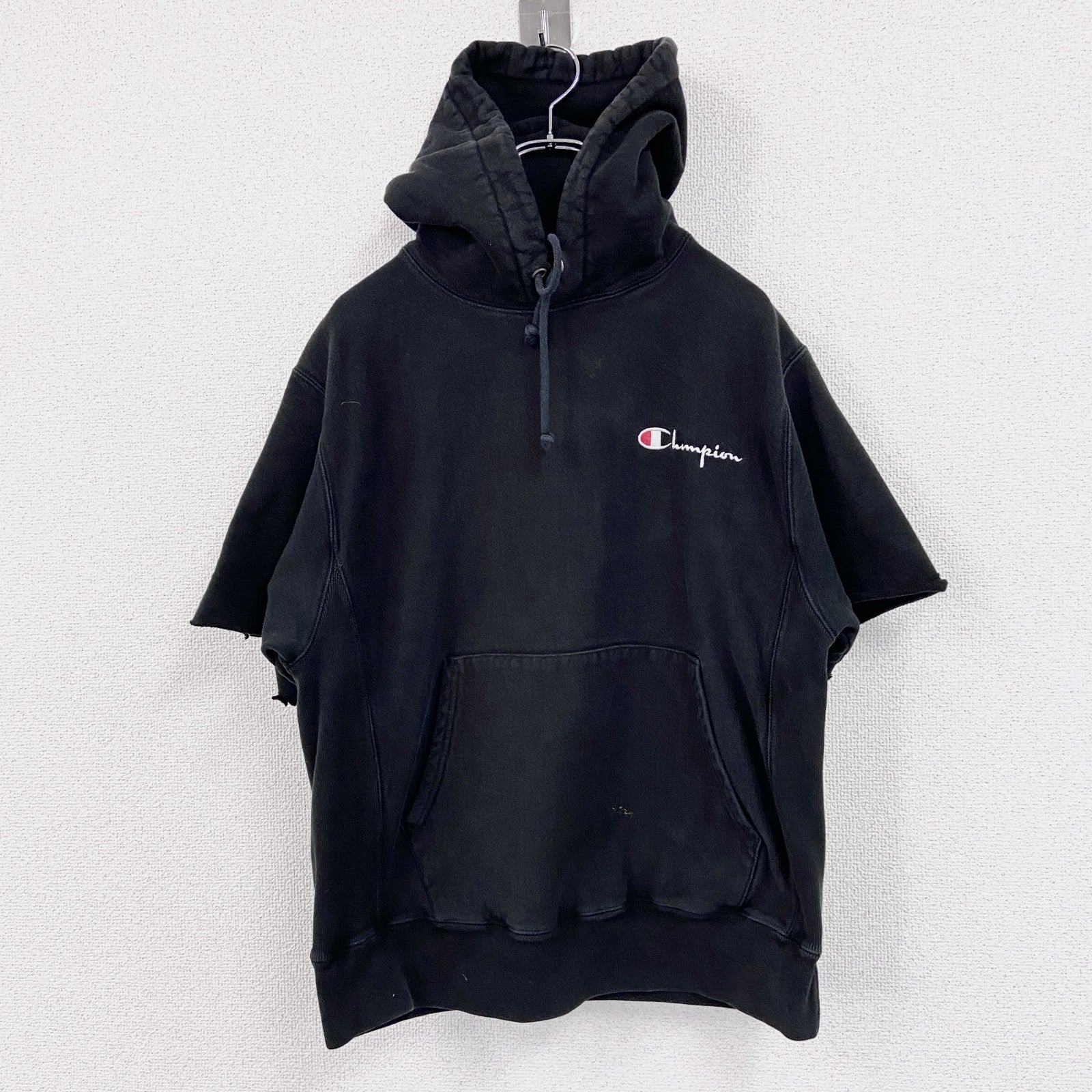Champion　チャンピオン　リバースウィーブ　スウェットパーカー/フーディー　フェード　黒　ブラック　Mサイズ
