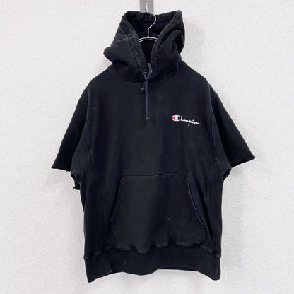 Champion　チャンピオン　リバースウィーブ　スウェットパーカー/フーディー　フェード　黒　ブラック　Mサイズ