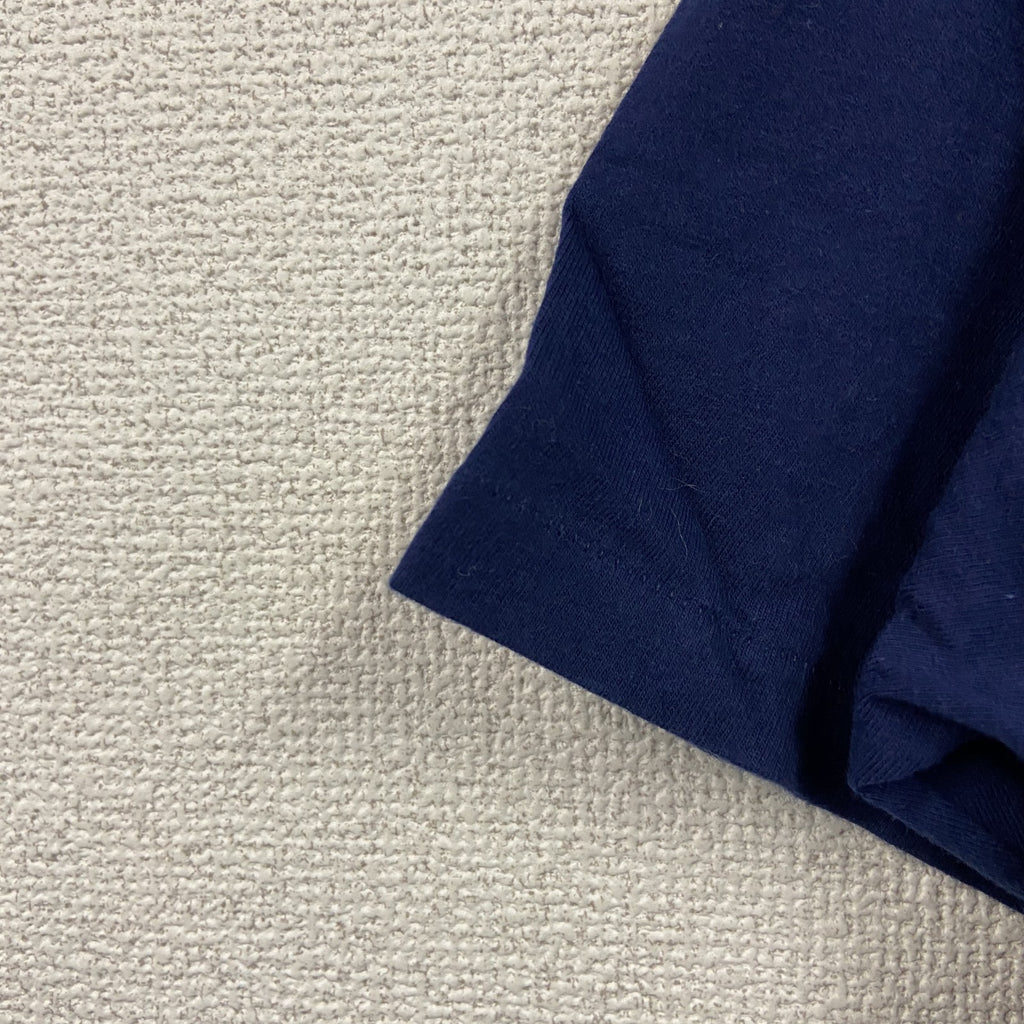 90s　Hanes　ヘインズ　半袖プリントTシャツ　ホノルル消防　3連プリント　シングルステッチ　紺　ネイビー　Lサイズ