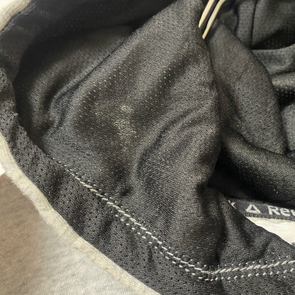 古着 used　Reebok リーボック　長袖ビッグロゴデザインパーカー　フーディー　バイカラー　グレー　Mサイズ