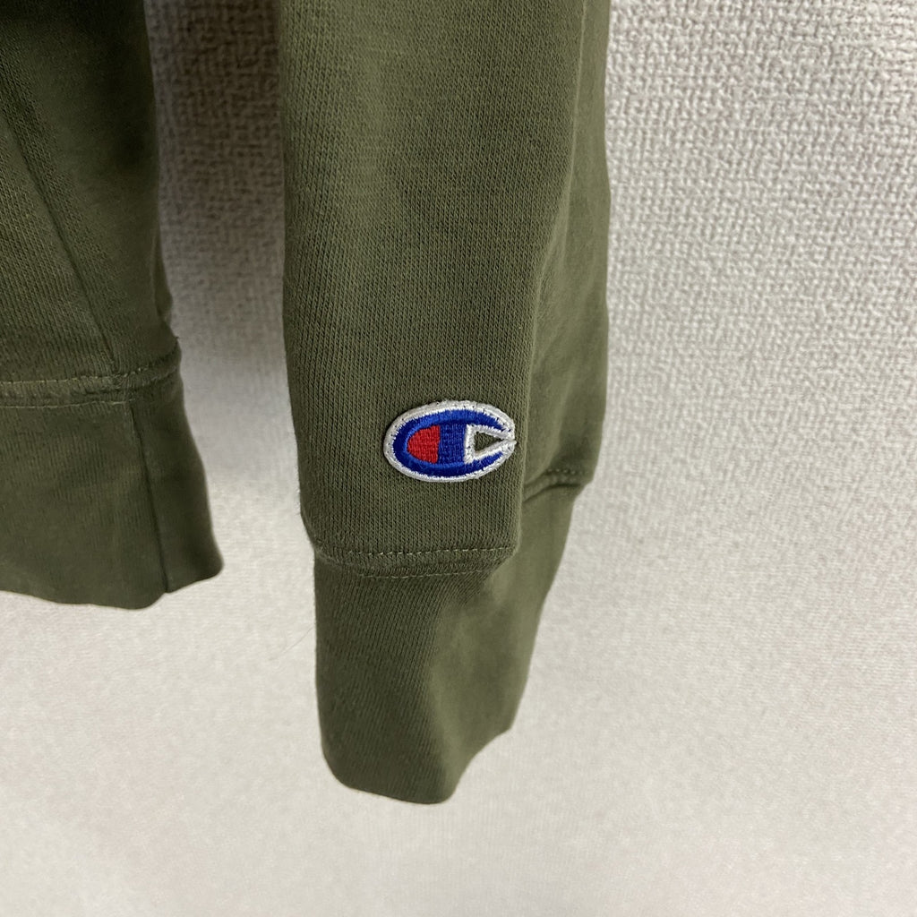 champion　チャンピオン　スウェットパーカー/フーディー　カーキ　Lサイズ