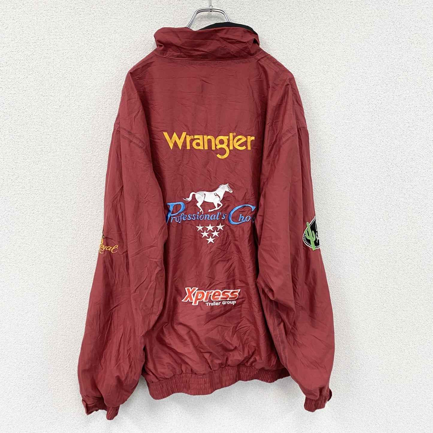 ～00s　Professional's Choice　フルジップジャケット　Wrangler　企業ロゴ　赤　レッド　XLサイズ