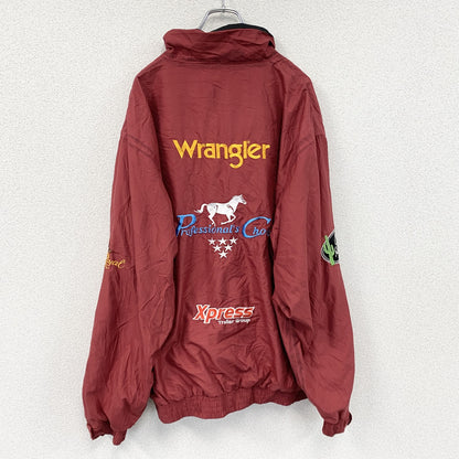 ～00s　Professional's Choice　フルジップジャケット　Wrangler　企業ロゴ　赤　レッド　XLサイズ