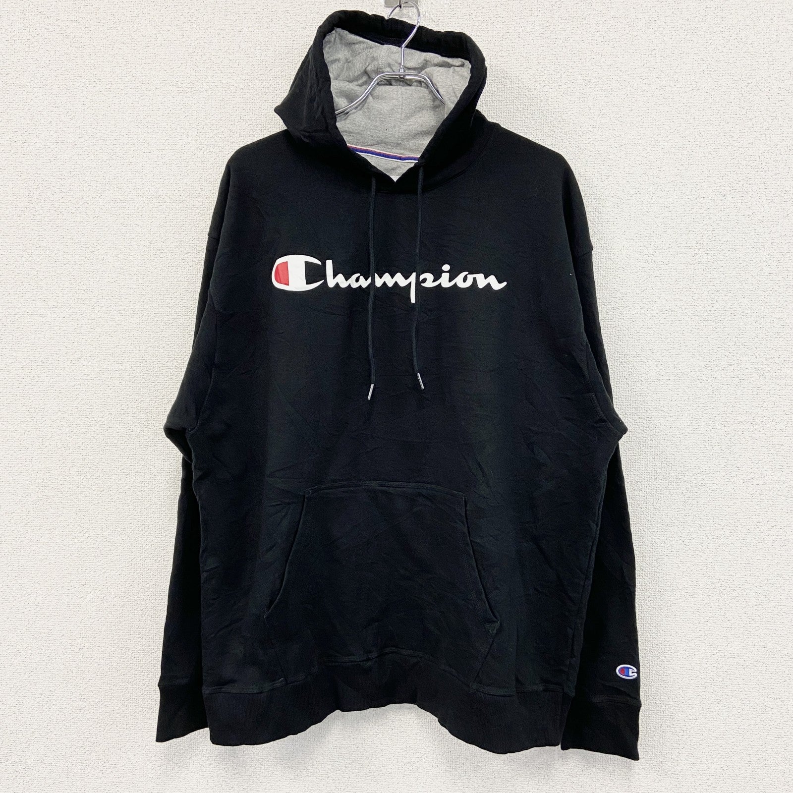 champion　チャンピオン　スウェットパーカー/フーディー　黒　ブラック　2XLサイズ