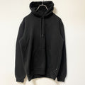 古着 used PUMA プーマ　長袖ワンポイントロゴデザインパーカー　フーディースウェット　黒　シンプル　Sサイズ